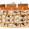Bracelet tank années 1940 vintage en or rose