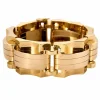 Bracelet Tank bicolore, or jaune