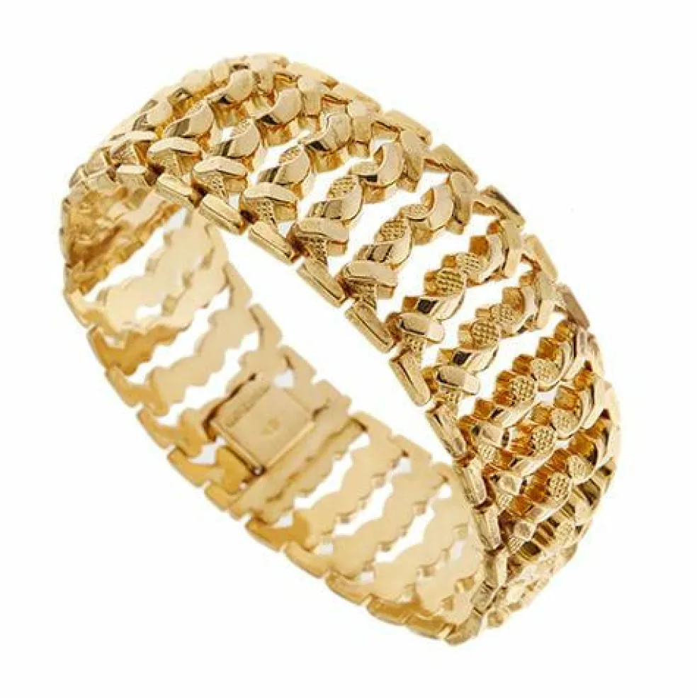 Bracelet Tank en or blanc
