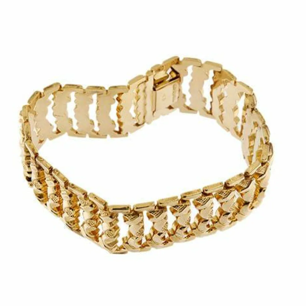 Bracelet Tank en or blanc