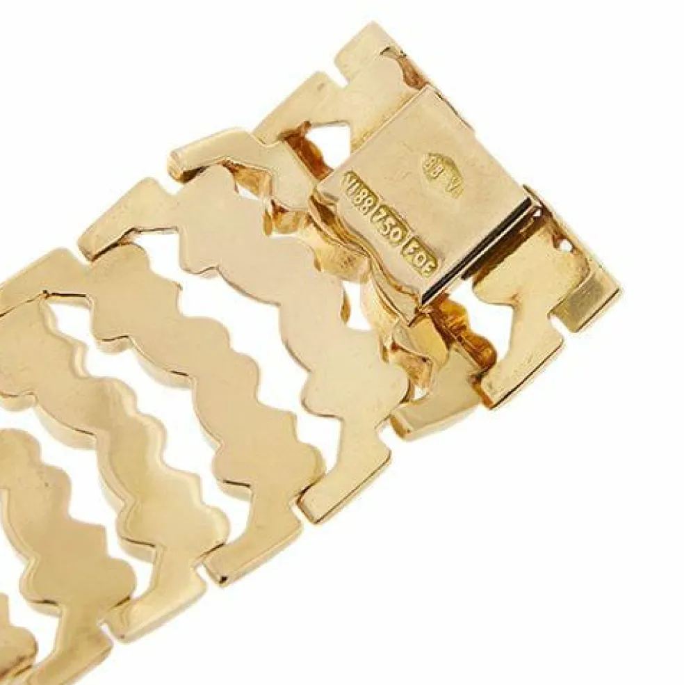 Bracelet Tank en or blanc