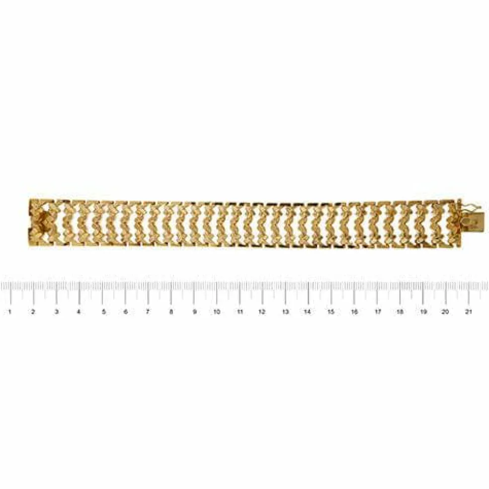 Bracelet Tank en or blanc