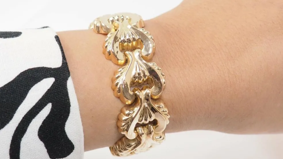 Bracelet Tank en or jaune