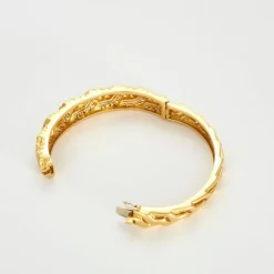 Bracelet tank or jaune diamants
