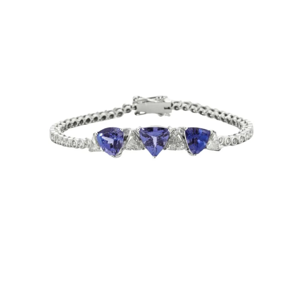 Bracelet Tanzanites Diamants