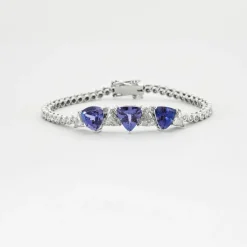 Bracelet Tanzanites Diamants