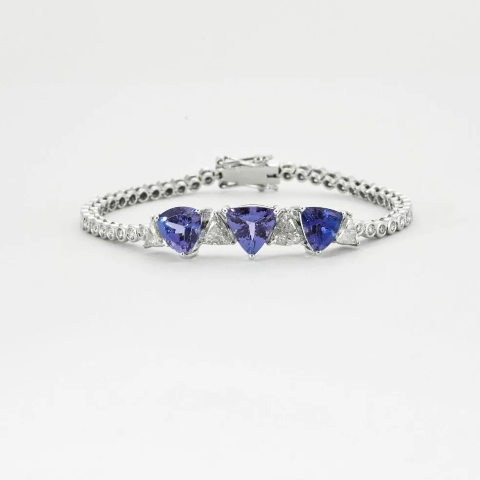 Bracelet Tanzanites Diamants
