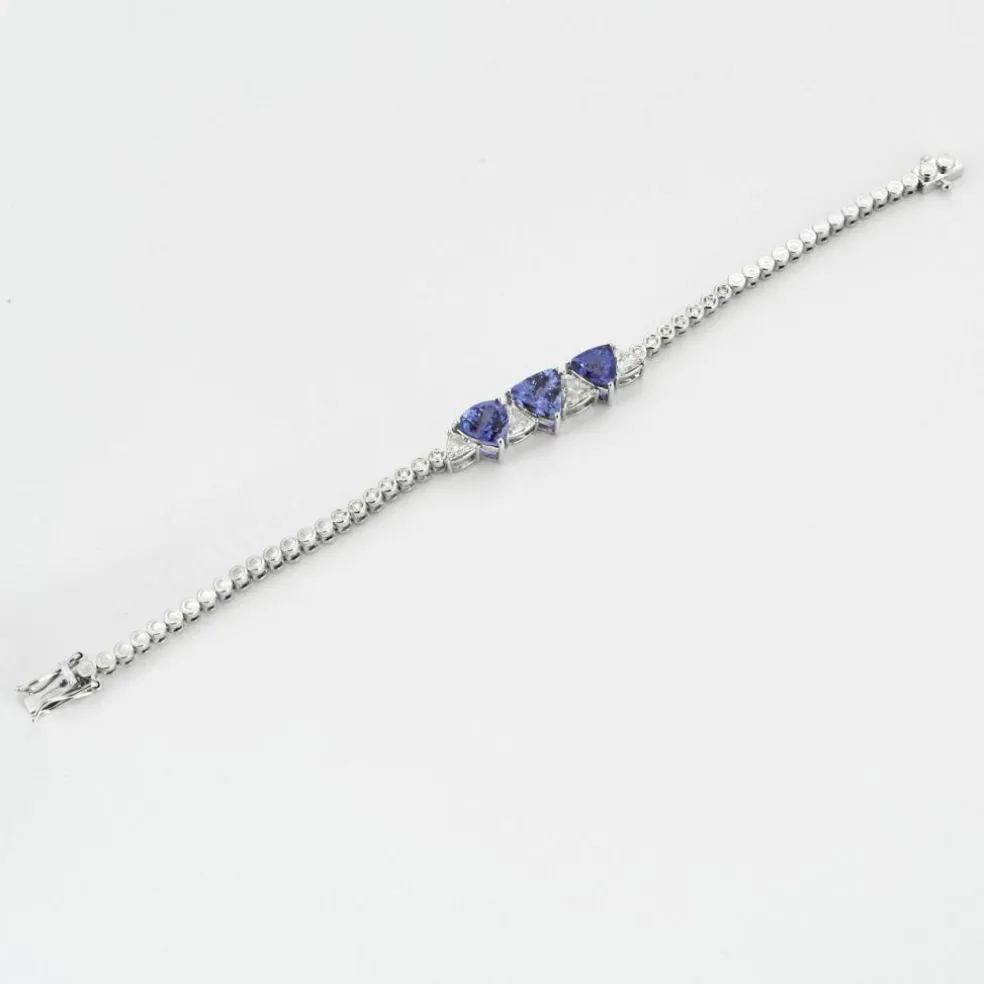 Bracelet Tanzanites Diamants