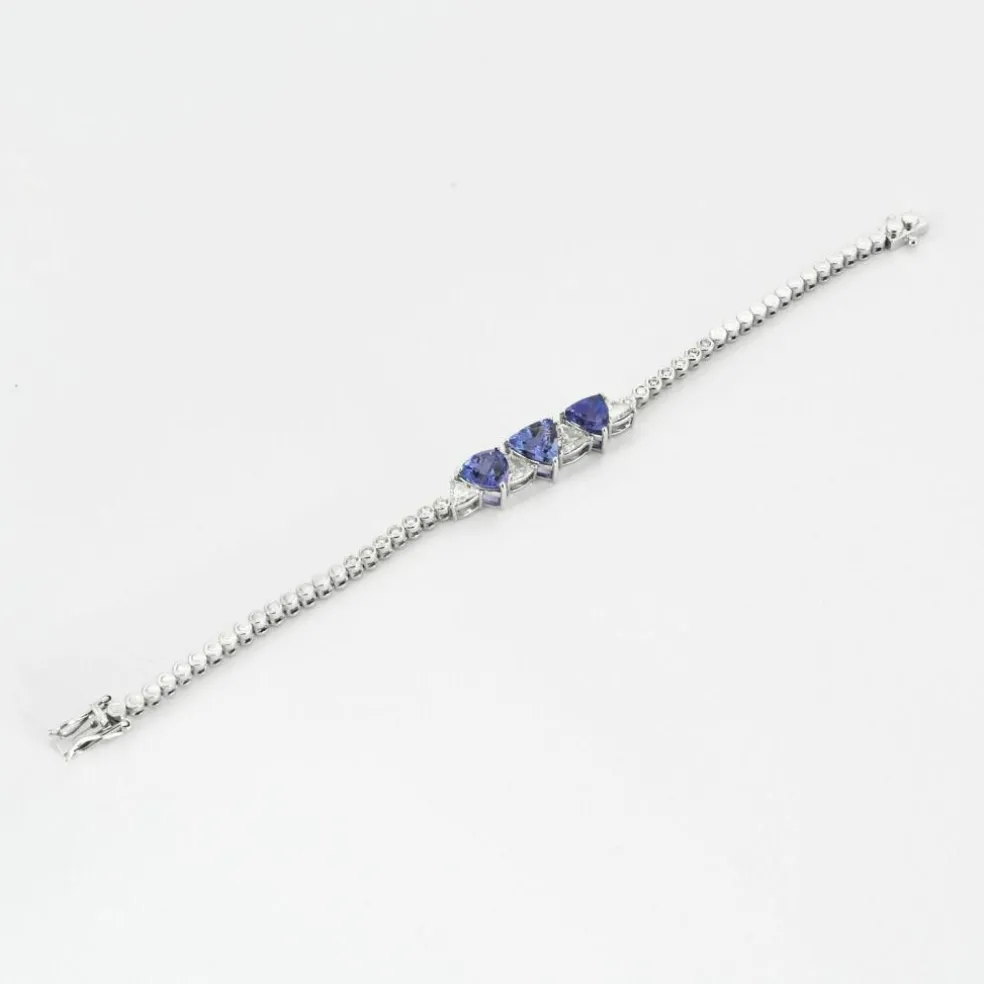Bracelet Tanzanites Diamants