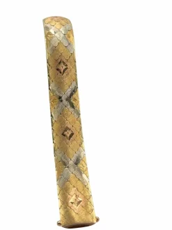Bracelet tapis vintage en or jaune 18 carats