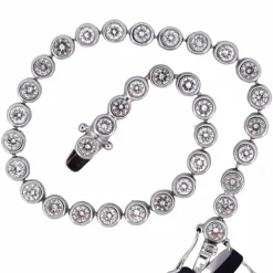Bracelet « TENNIS » - Or blanc 18 carats