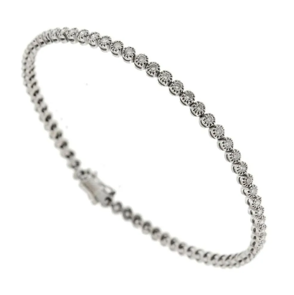 Bracelet tennis avec diamants de 2,76 ct