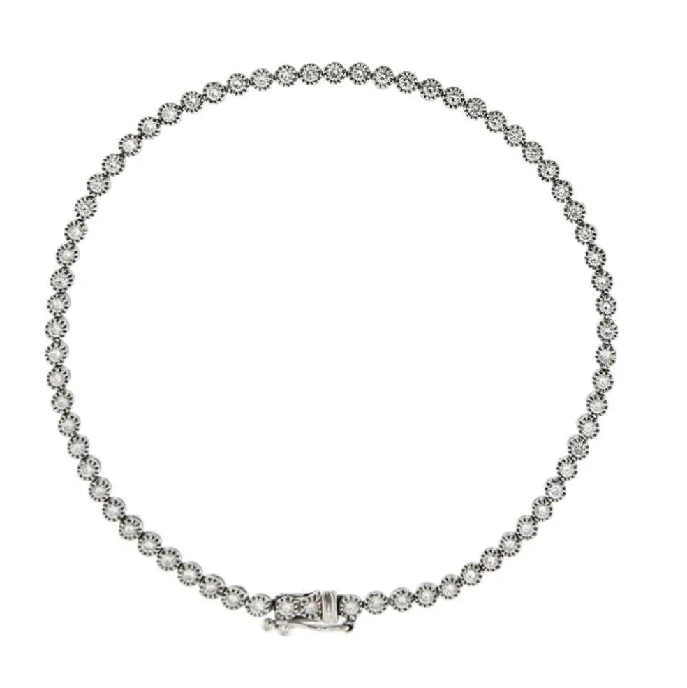 Bracelet tennis avec diamants de 2,76 ct