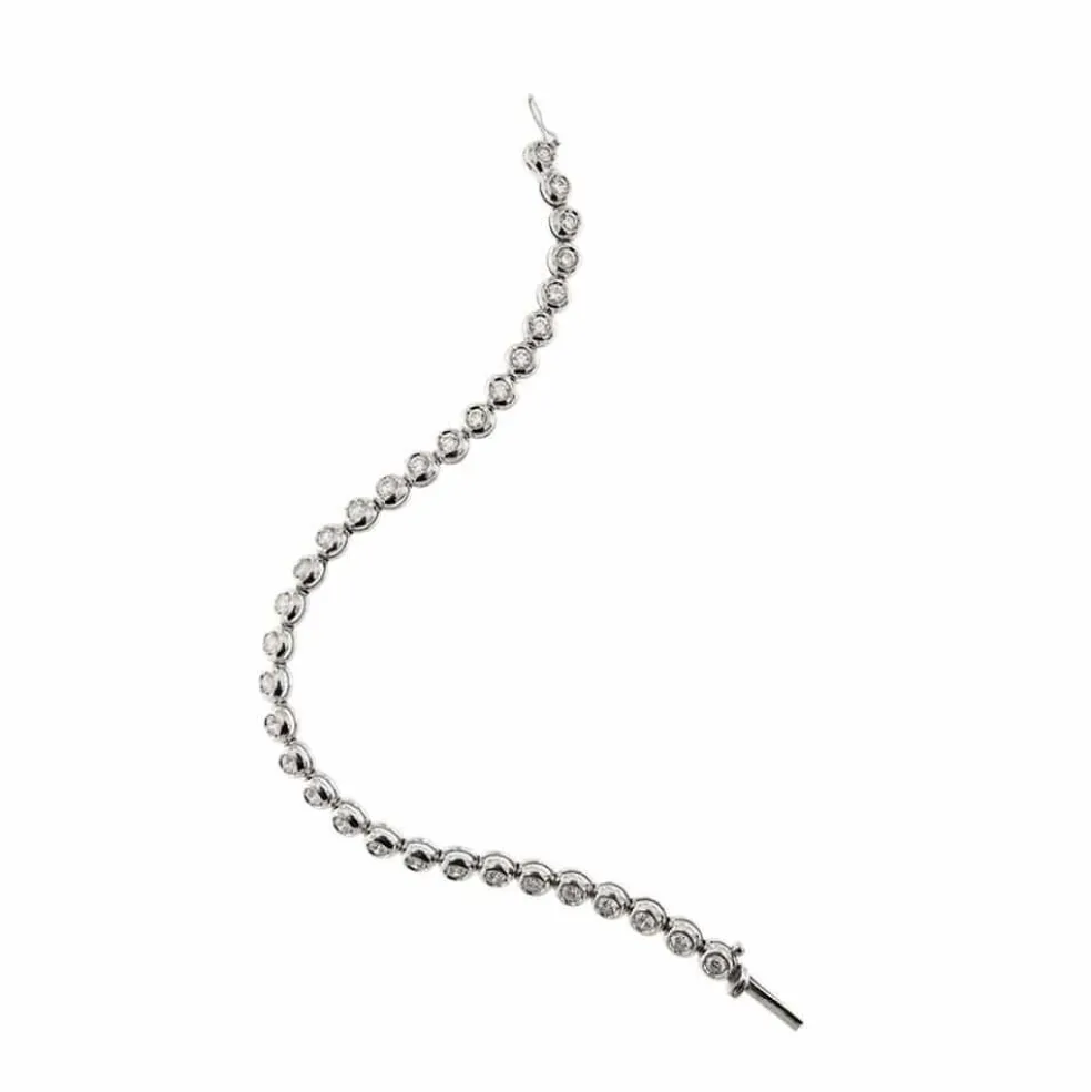 Bracelet tennis avec diamants