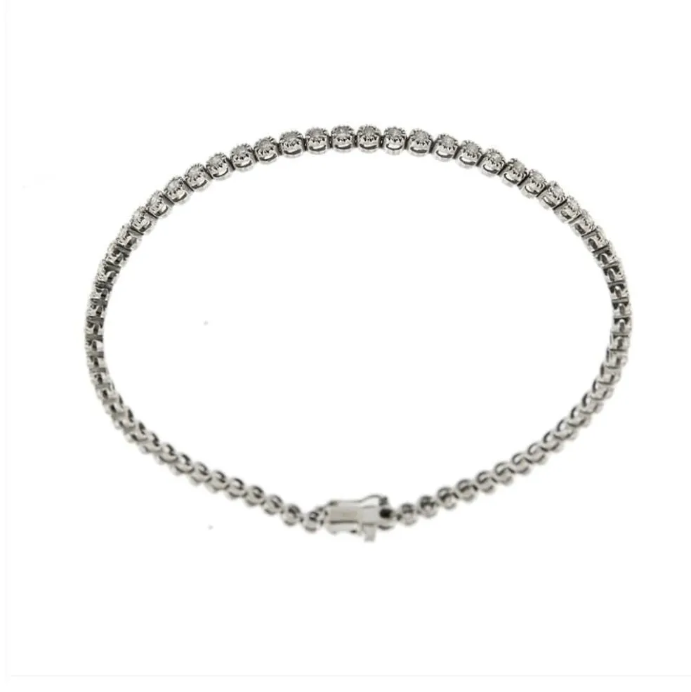 Bracelet tennis avec diamants de 2,76 ct