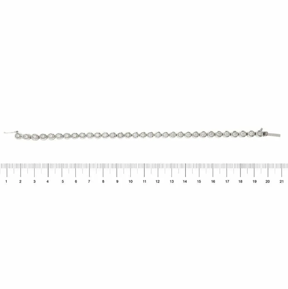Bracelet tennis avec diamants