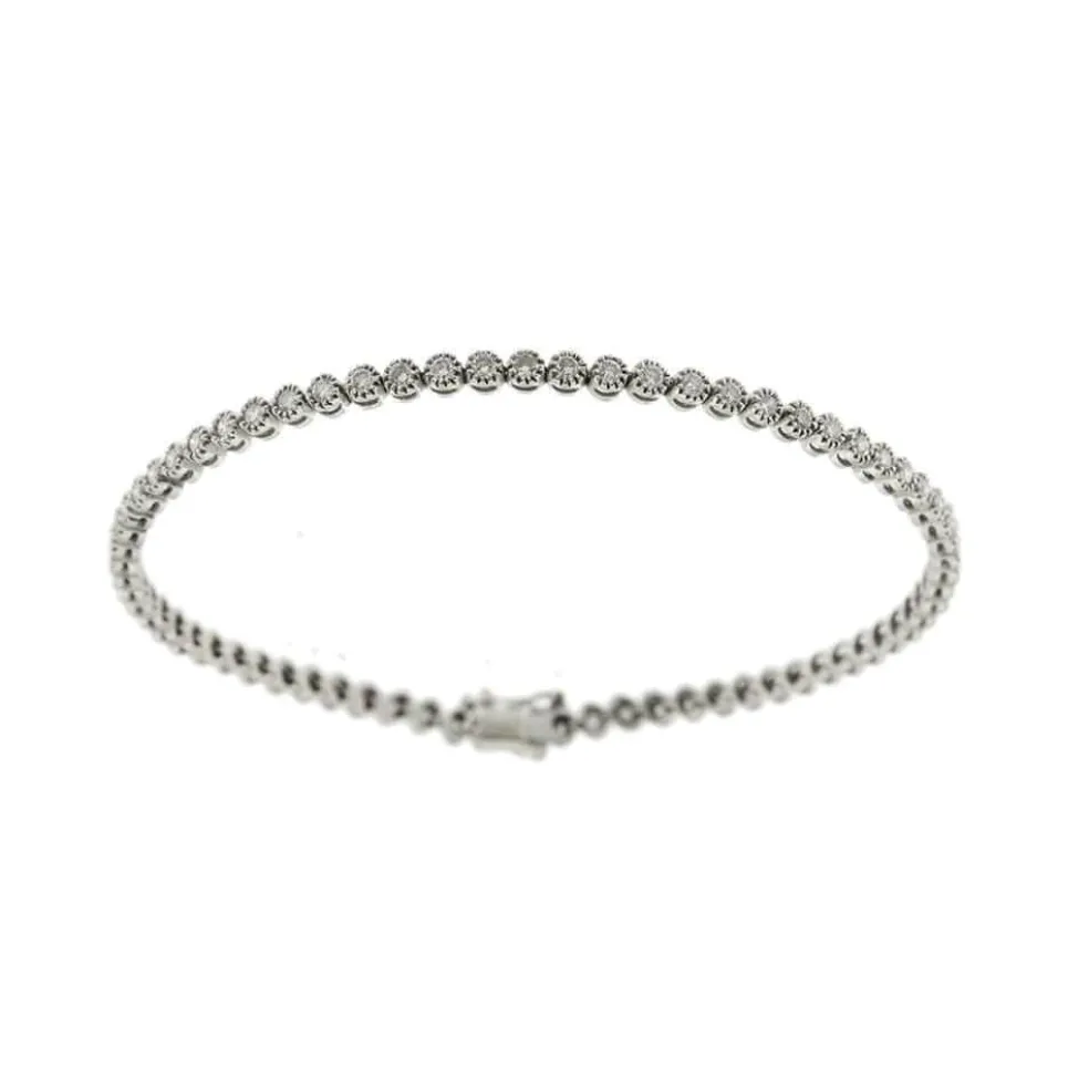 Bracelet tennis avec diamants de 2,76 ct