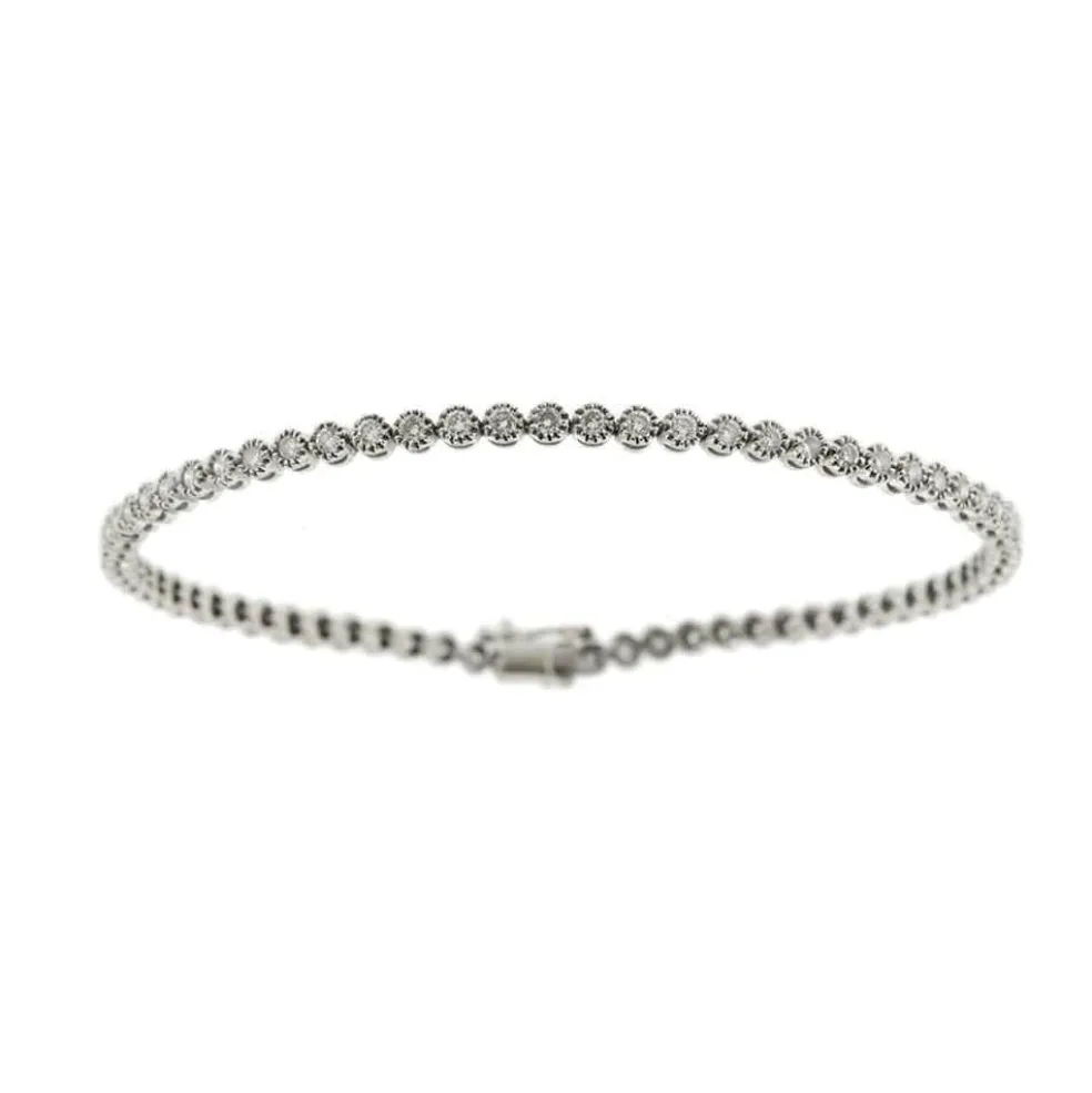 Bracelet tennis avec diamants de 2,76 ct