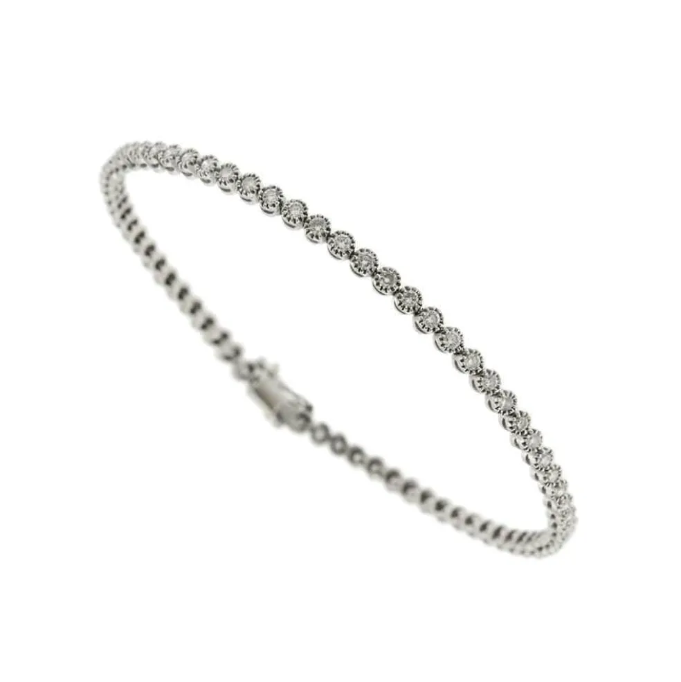 Bracelet tennis avec diamants de 2,76 ct