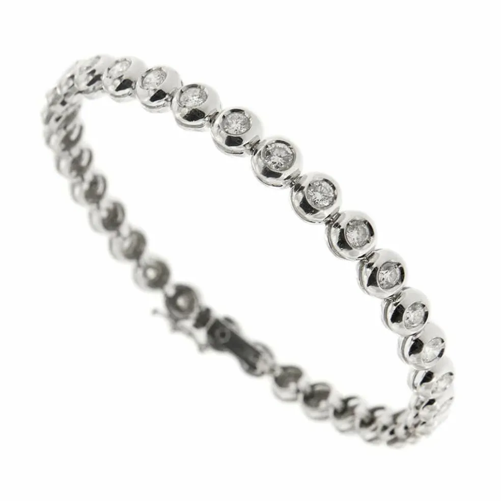 Bracelet tennis avec diamants