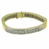 Bracelet Tennis certifié HRD en or jaune et blanc avec diamants