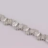Bracelet Tennis Diamants taille émeraude et poire