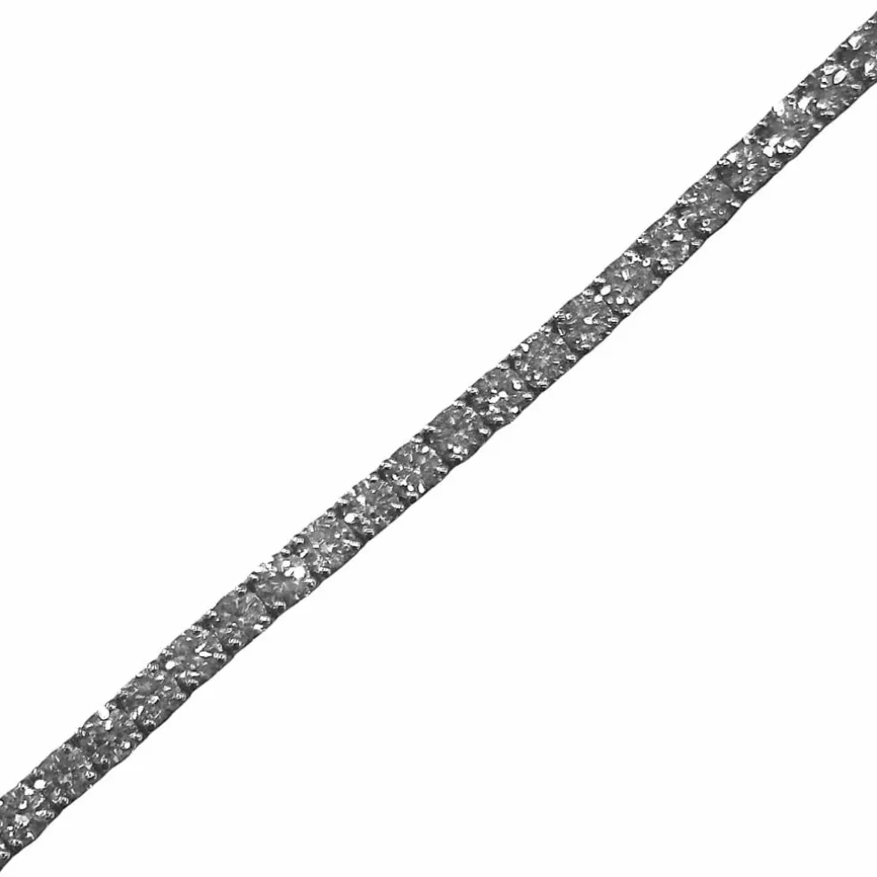 Bracelet Tennis diamants 6,01 ct or blanc