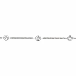 Bracelet Tennis Diamants 0.11ct Or Blanc