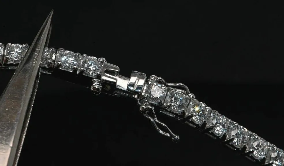 Bracelet Tennis Diamants Or Blanc