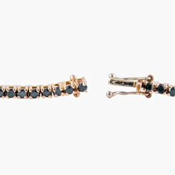 Bracelet Tennis Diamants noirs