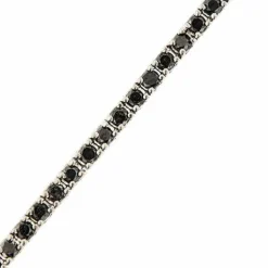 Bracelet tennis en diamant noir de 1,58 ct