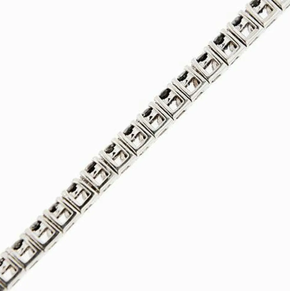 Bracelet tennis en diamant noir de 1,58 ct