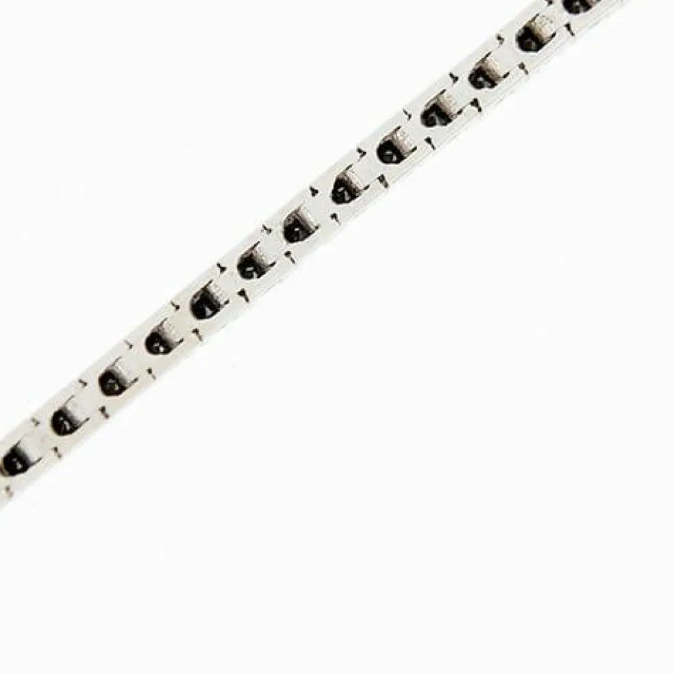 Bracelet tennis en diamant noir de 1,58 ct