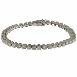 Bracelet tennis en or blanc et diamants