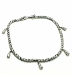 Bracelet tennis en or blanc ct. 1,66 au total