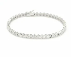 Bracelet tennis en or blanc 2,30 ct