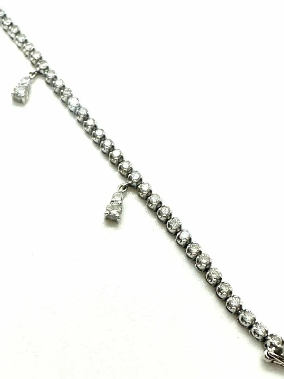 Bracelet tennis en or blanc ct. 1,66 au total