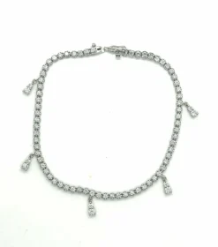 Bracelet tennis en or blanc ct. 1,66 au total