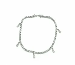 Bracelet tennis en or blanc ct. 1,66 au total
