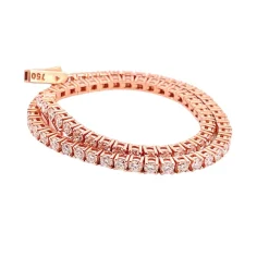 Bracelet tennis en Or rose & diamants