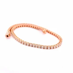 Bracelet tennis en Or rose & diamants