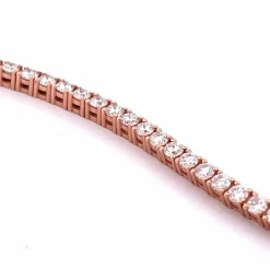Bracelet tennis en Or rose & diamants