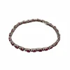Bracelet tennis or blanc rubis et diamants