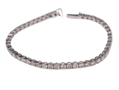Bracelet Tennis Or blanc Diamants