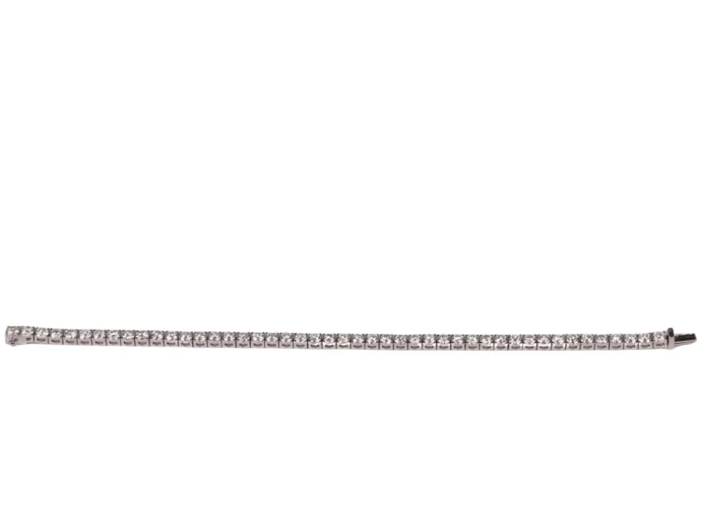 Bracelet Tennis Or blanc Diamants