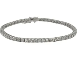 Bracelet Tennis Or Blanc Diamants