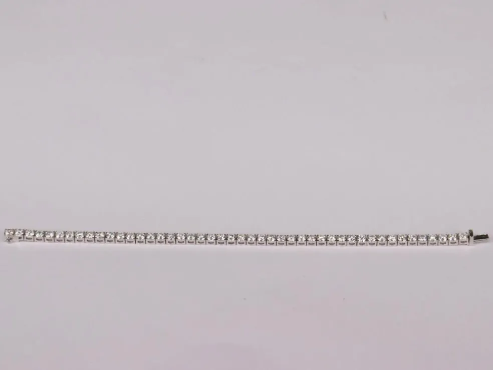 Bracelet Tennis Or blanc Diamants
