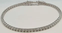 Bracelet tennis or blanc diamants