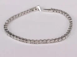 Bracelet Tennis Or blanc Diamants
