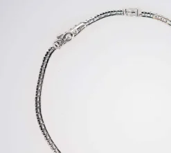 Bracelet tennis or blanc Diamant poire